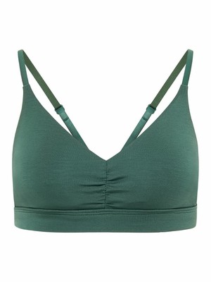 Tranquillo bralette bh Tencel - dark green from Lotika