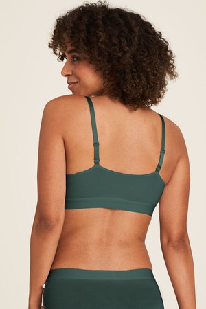 Tranquillo bralette Tencel - dark green maat L from Lotika