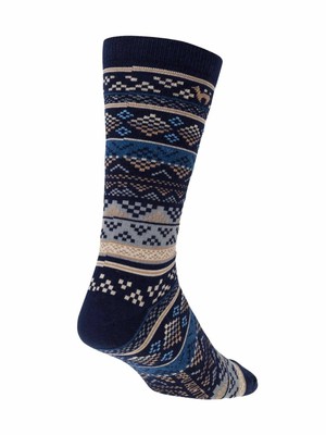 Apu Kuntur wollen alpaca sokken Inka - blauw zand from Lotika