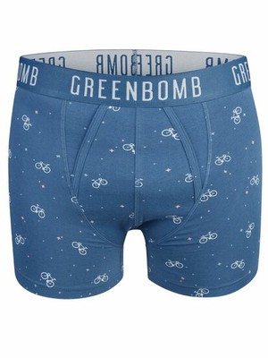 Greenbomb boxershort bike space - blauw from Lotika