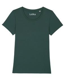 Yara T-shirt dames biologisch katoen - glazed green via Lotika