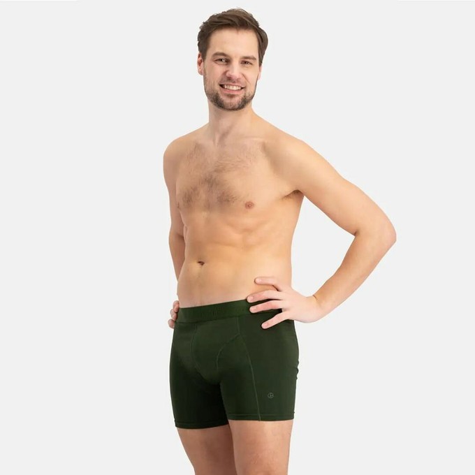 Bamboo Basics bamboe boxershorts Rico ton sur ton 3-pack - army from Lotika