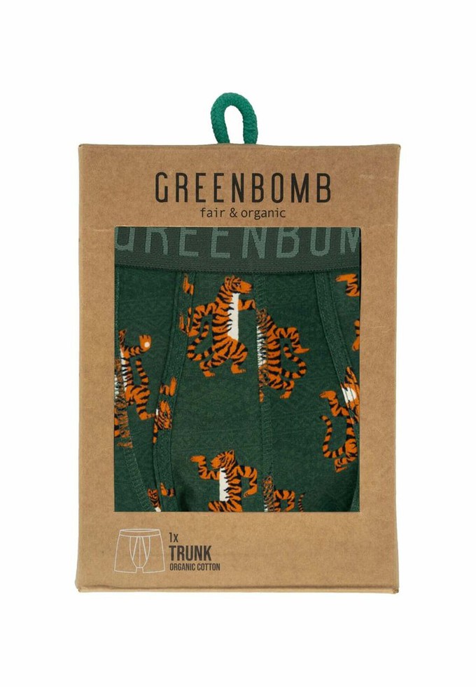 Greenbomb boxershort tijgers - groen- maat S from Lotika