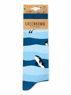 Greenbomb sokken orka - blauw from Lotika