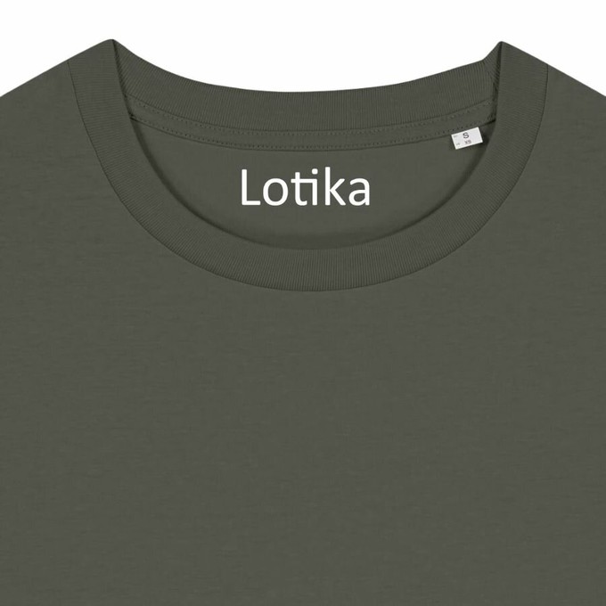 Saar T-shirt dames biologisch katoen - kaki from Lotika