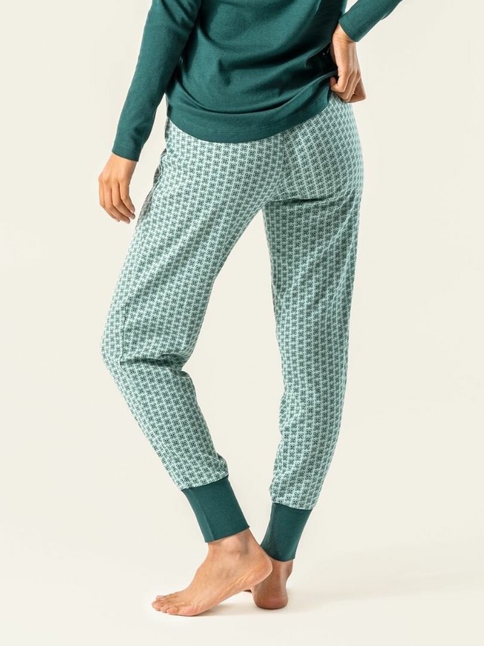 Living Crafts pyjamabroek dames katoen Aveline - mini oyster from Lotika