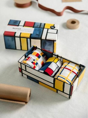 Piet Mondriaan sokken giftbox from Lotika