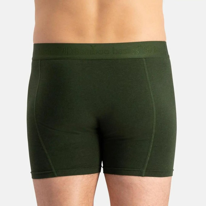 Bamboo Basics bamboe boxershorts Rico ton sur ton 3-pack - army from Lotika