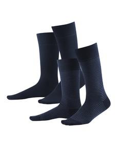 Katoenen sokken heren Arni 2-pack - dark navy - indigo via Lotika