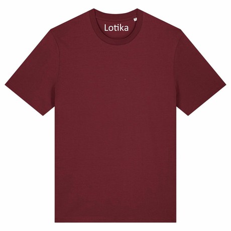 Juul T-shirt biologisch katoen - burgundy -maat S from Lotika