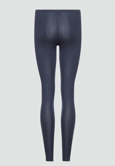 Comazo wollen dames legging met zijde - donkerblauw from Lotika