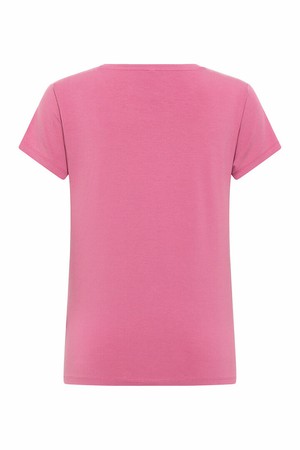 Tranquillo dames T-shirt Tencel - red violet from Lotika