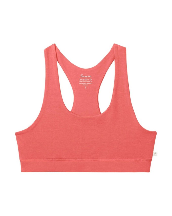 Tranquillo dames racerback-bh Tencel - coral from Lotika