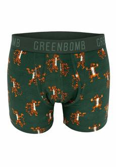 Greenbomb boxershort tijgers - groen- maat S via Lotika