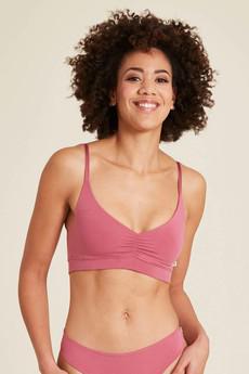 Tranquillo dames bralette bh Tencel - red violet via Lotika