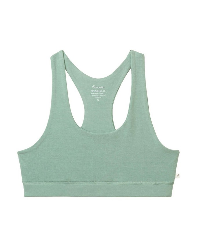 Tranquillo dames racerback-bh Tencel - granite green from Lotika