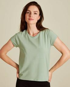 Tranquillo dames T-shirt Tencel - granite green via Lotika