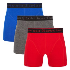 Bamboo Basics boxershorts Rico – blauw grijs rood from Lotika