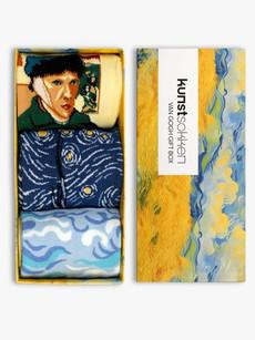 Vincent van Gogh sokken giftbox maat 36-40 via Lotika