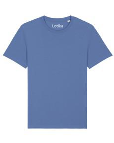 Daan T-shirt biologisch katoen bright blue - via Lotika