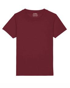 Jaimy T-shirt kids burgundy via Lotika