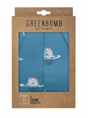 Greenbomb boxershort zeedieren walrus - blauw from Lotika