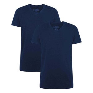 Bamboo Basics bamboe T-Shirt v-hals Velo 2 pack – navy from Lotika