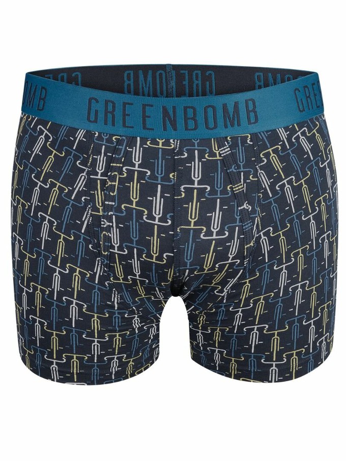 Greenbomb boxershort bike bond - navy from Lotika