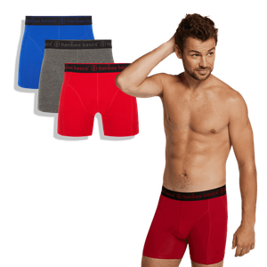 Bamboo Basics boxershorts Rico – blauw grijs rood from Lotika