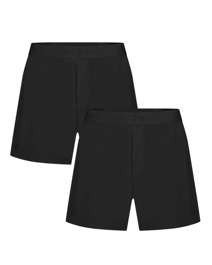 Bamboo Basics wijde bamboe boxershorts Kay - zwart 2-pack from Lotika