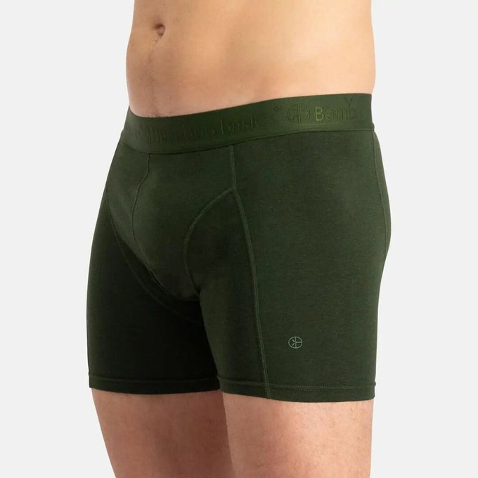 Bamboo Basics bamboe boxershorts Rico ton sur ton 3-pack - army from Lotika