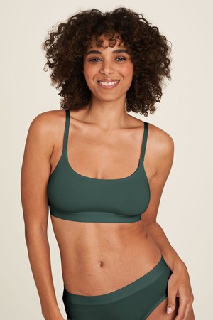 Tranquillo bralette Tencel - dark green maat L from Lotika