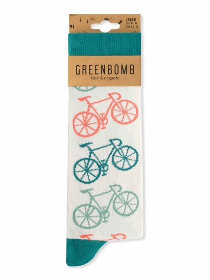 Greenbomb heren sokken bike big from Lotika