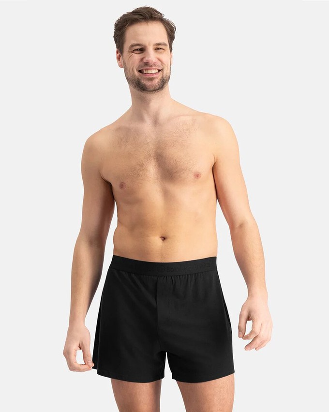 Bamboo Basics wijde bamboe boxershorts Kay - zwart 2-pack from Lotika