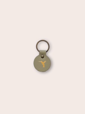 Ronde sleutelhanger BIRD - Taupe from MADE out of