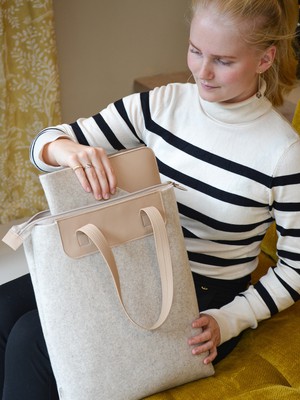 Shopper LIN - Beige from MADE out of