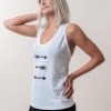 arrows rolled-up sleeveless top from madeclothing