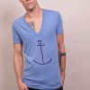 anchor v-neck tee-shirt from madeclothing