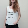 arrows rolled-up sleeveless top from madeclothing