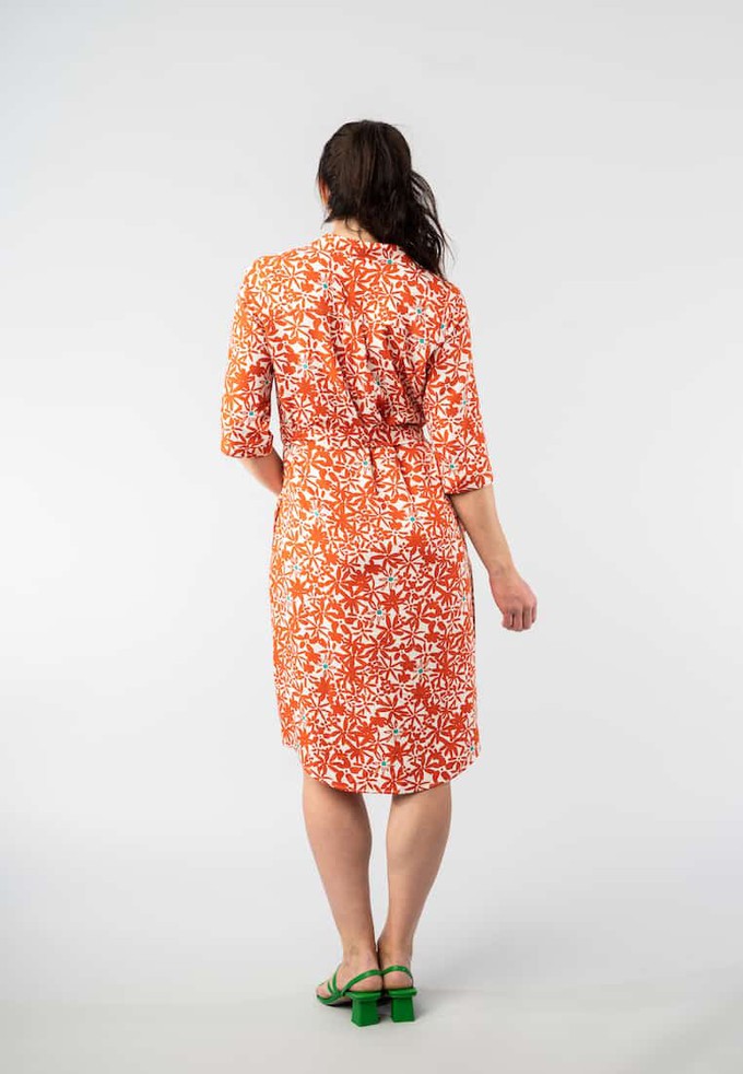 Merel Red Flowers dress from Marjolein Elisabeth