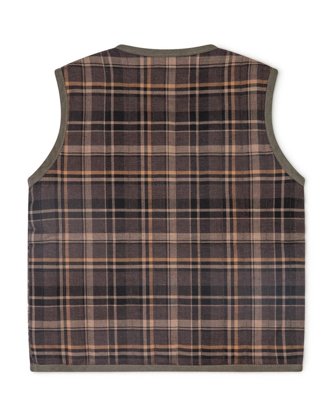 Reversible Vest dark tartan from Matona