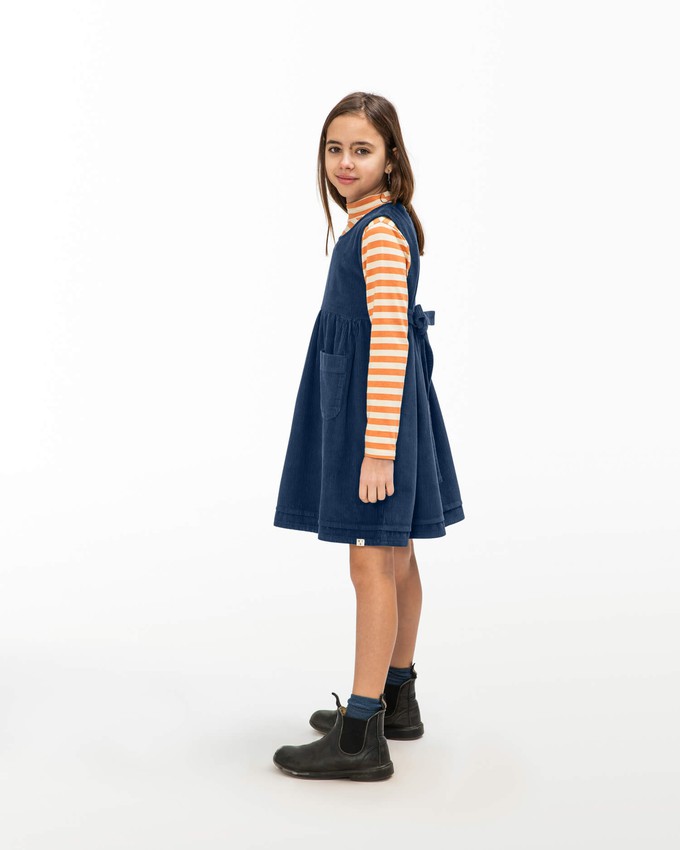 Belted Corduroy Dress anchor blue from Matona