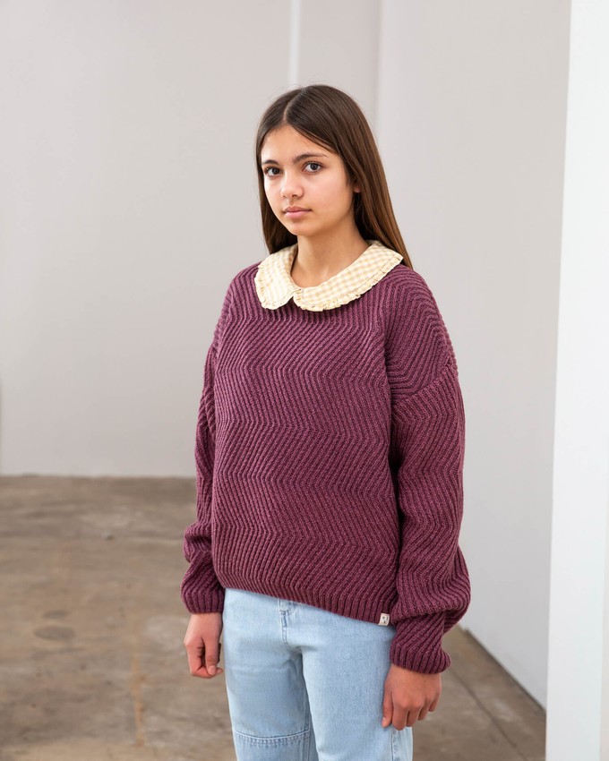 Round Neck Sweater berry from Matona