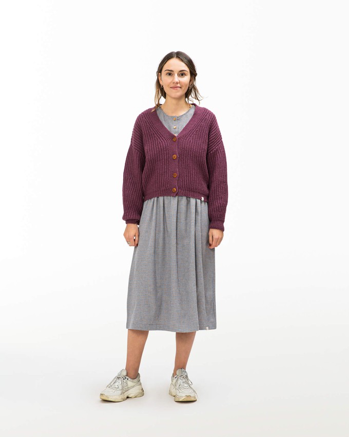 Organic Knit Cardigan berry from Matona