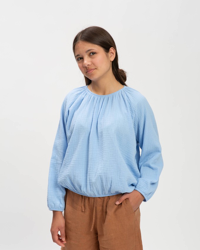 Balloon Blouse powder blue from Matona