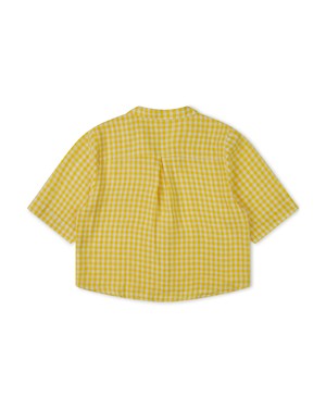 Collared Blouse yellow gingham from Matona