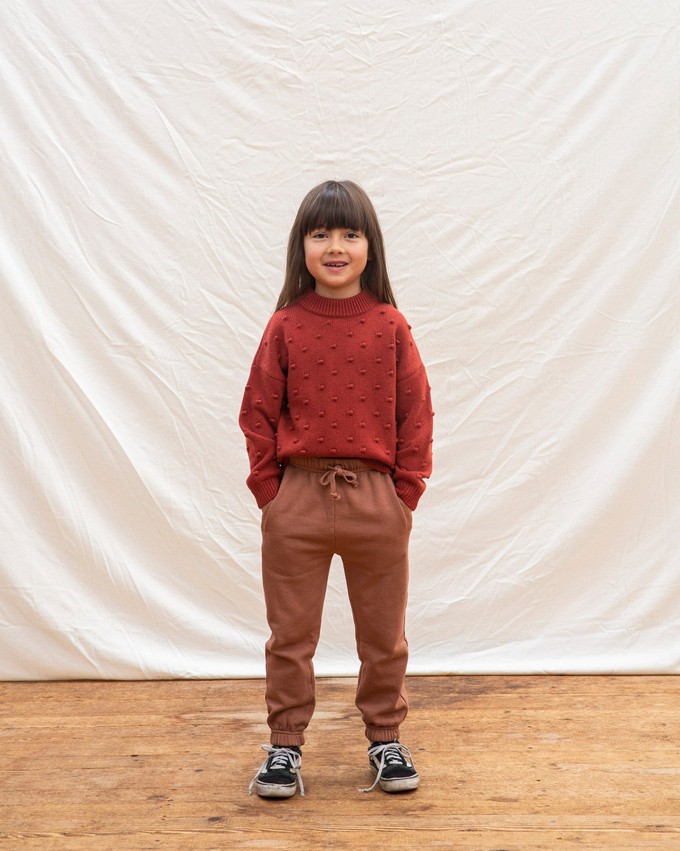 Juna Sweater Kids oxide red from Matona