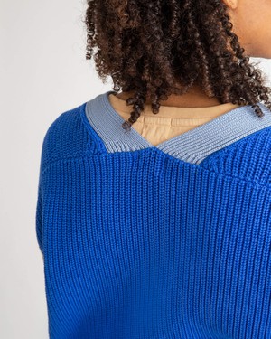 Color Block Cardigan cobalt from Matona