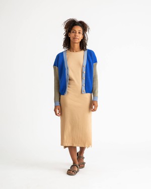 Color Block Cardigan cobalt from Matona