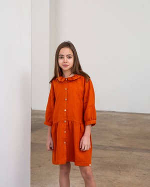 Frill Collar Dress squash from Matona